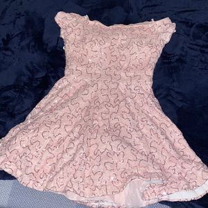 B. Darlin dress light pink only worn once perfect condition.